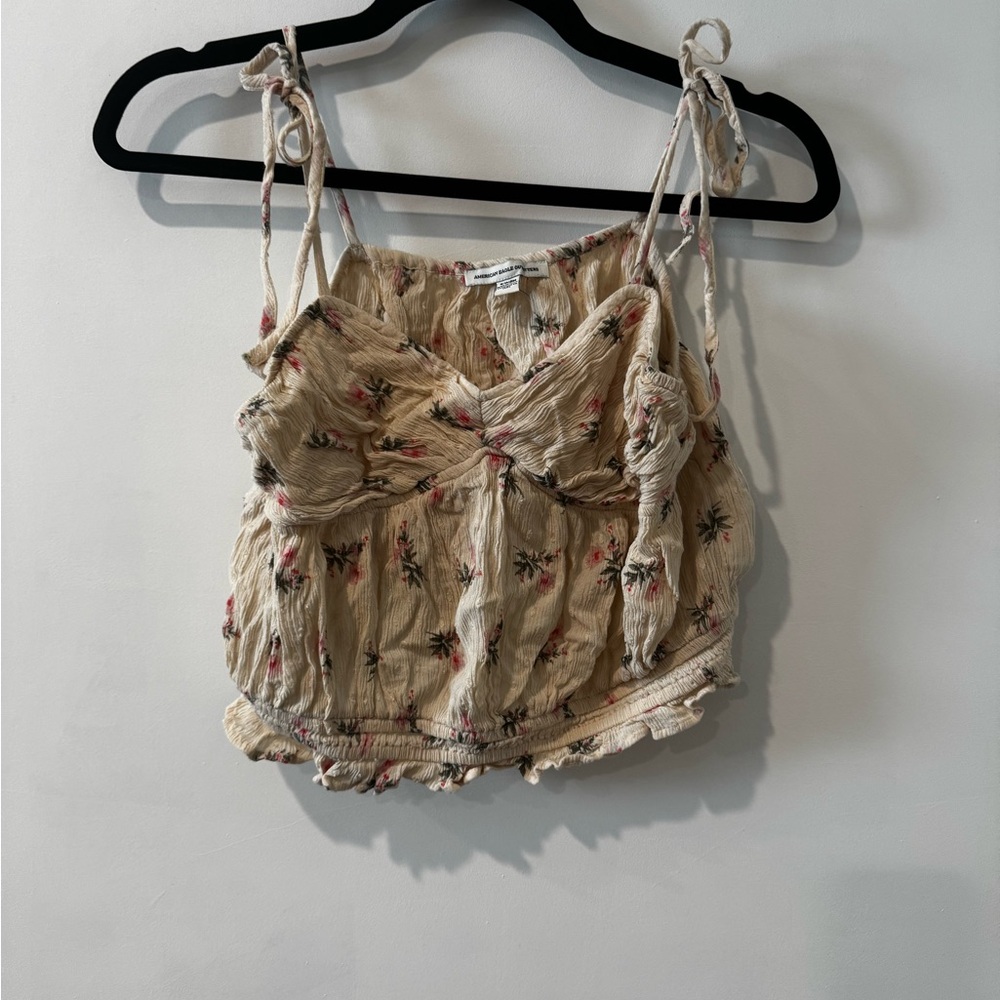 Floral Beige Women's Top